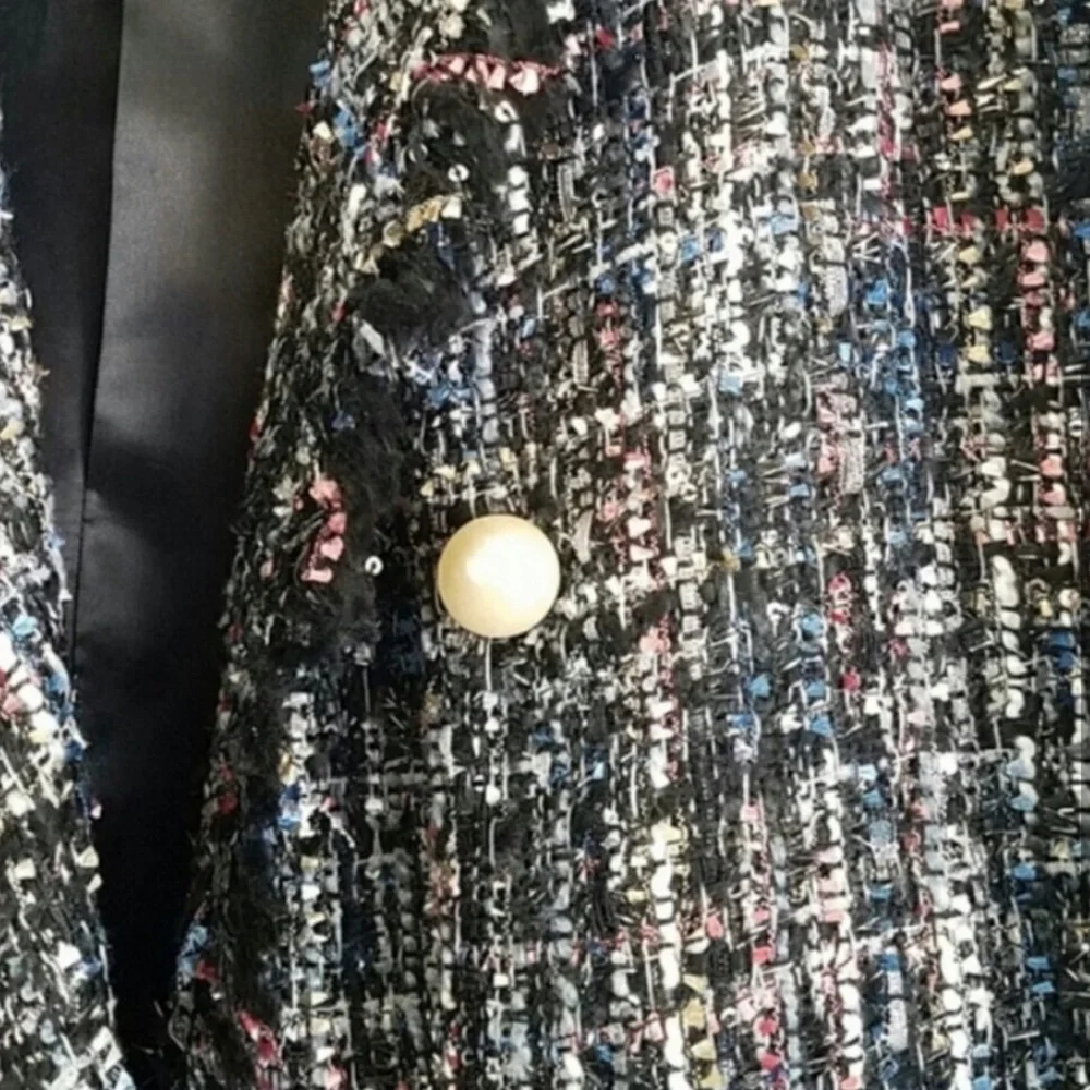 Frayed Button up blazer jacket - Picture 4 of 6